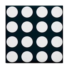 Big Dot Teal Blue Tile Coasters by snowwhitegirl