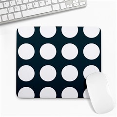 Big Dot Teal Blue Large Mousepads by snowwhitegirl