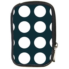 Big Dot Teal Blue Compact Camera Cases by snowwhitegirl