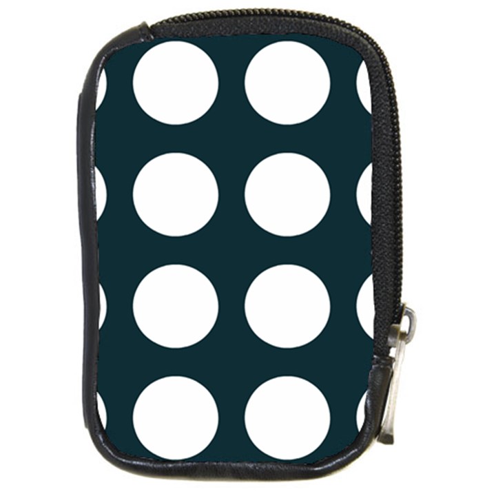 Big Dot Teal Blue Compact Camera Cases