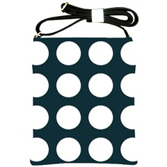 Big Dot Teal Blue Shoulder Sling Bags by snowwhitegirl