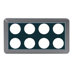 Big Dot Teal Blue Memory Card Reader (mini) by snowwhitegirl