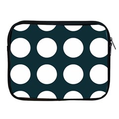 Big Dot Teal Blue Apple Ipad 2/3/4 Zipper Cases