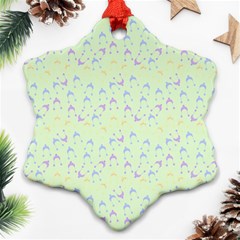 Minty Hats Snowflake Ornament (two Sides) by snowwhitegirl