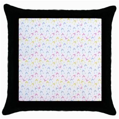 Pastel Hats Throw Pillow Case (black) by snowwhitegirl