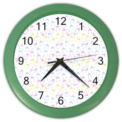 Pastel Hats Color Wall Clocks by snowwhitegirl