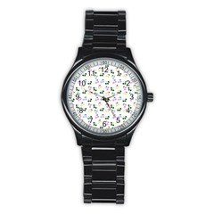 Green Cherries Stainless Steel Round Watch by snowwhitegirl