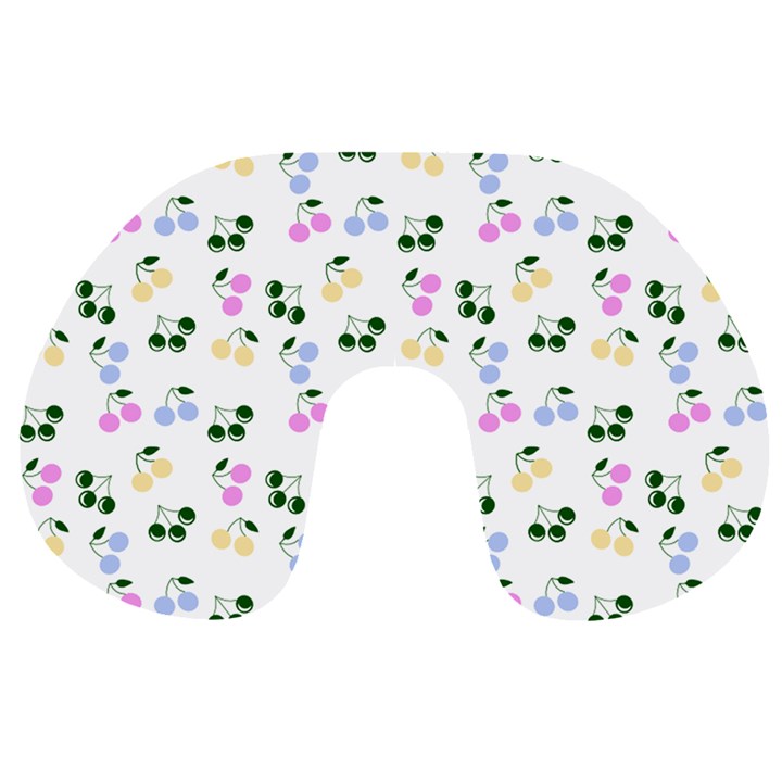 Green Cherries Travel Neck Pillows