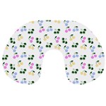 Green Cherries Travel Neck Pillows Back