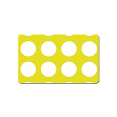 Big Dot Yellow Magnet (name Card) by snowwhitegirl