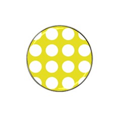 Big Dot Yellow Hat Clip Ball Marker by snowwhitegirl