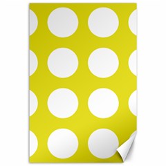 Big Dot Yellow Canvas 24  X 36  by snowwhitegirl