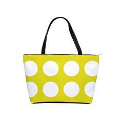 Big Dot Yellow Shoulder Handbags by snowwhitegirl