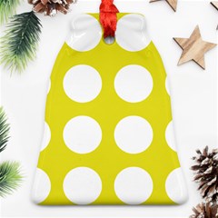 Big Dot Yellow Bell Ornament (two Sides) by snowwhitegirl