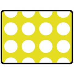 Big Dot Yellow Double Sided Fleece Blanket (large)  by snowwhitegirl