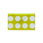 Big Dot Yellow Cosmetic Bag (XS) Back