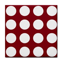 Big Dot Red Tile Coasters by snowwhitegirl