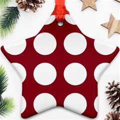 Big Dot Red Star Ornament (two Sides) by snowwhitegirl