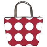 Big Dot Red Bucket Bags Back