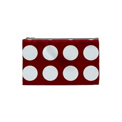 Big Dot Red Cosmetic Bag (small)  by snowwhitegirl