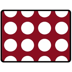 Big Dot Red Fleece Blanket (large)  by snowwhitegirl