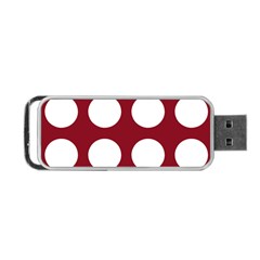 Big Dot Red Portable Usb Flash (one Side) by snowwhitegirl