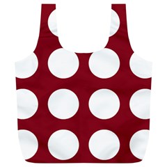 Big Dot Red Full Print Recycle Bags (l)  by snowwhitegirl