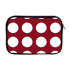 Big Dot Red Apple Macbook Pro 17  Zipper Case by snowwhitegirl