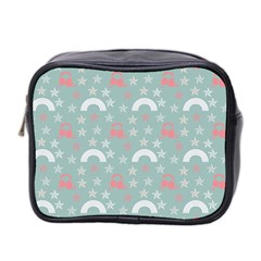 Music Stars Sky Blue Mini Toiletries Bag 2-side by snowwhitegirl