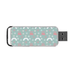 Music Stars Sky Blue Portable Usb Flash (one Side) by snowwhitegirl