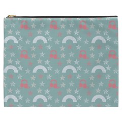 Music Stars Sky Blue Cosmetic Bag (xxxl)  by snowwhitegirl