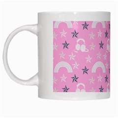 Music Star Pink White Mugs by snowwhitegirl