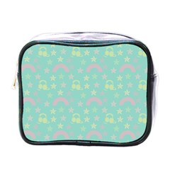 Music Stars Seafoam Mini Toiletries Bags by snowwhitegirl