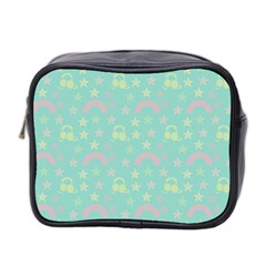 Music Stars Seafoam Mini Toiletries Bag 2-side by snowwhitegirl