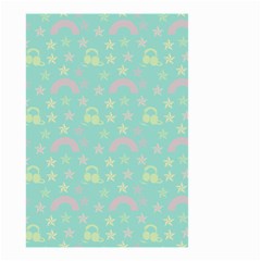 Music Stars Seafoam Small Garden Flag (two Sides) by snowwhitegirl