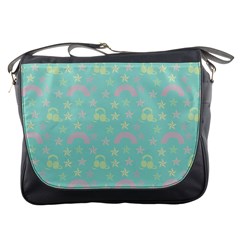 Music Stars Seafoam Messenger Bags by snowwhitegirl