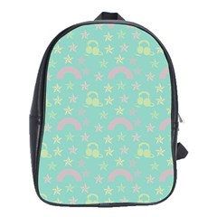 Music Stars Seafoam School Bag (xl) by snowwhitegirl