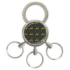 Music Star Dark Grey 3-ring Key Chains by snowwhitegirl