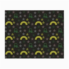 Music Star Dark Grey Small Glasses Cloth (2-side) by snowwhitegirl