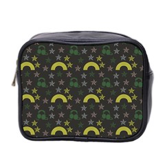 Music Star Dark Grey Mini Toiletries Bag 2-side by snowwhitegirl