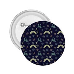 Music Stars Dark Teal 2 25  Buttons by snowwhitegirl