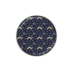 Music Stars Dark Teal Hat Clip Ball Marker (4 Pack) by snowwhitegirl