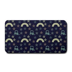 Music Stars Dark Teal Medium Bar Mats by snowwhitegirl