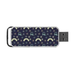 Music Stars Dark Teal Portable Usb Flash (two Sides) by snowwhitegirl