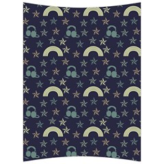 Music Stars Dark Teal Back Support Cushion by snowwhitegirl