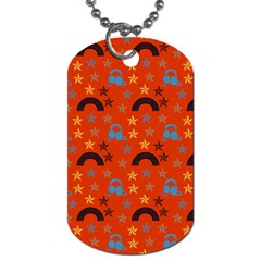 Music Stars Red Dog Tag (one Side) by snowwhitegirl