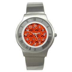 Music Stars Red Stainless Steel Watch by snowwhitegirl