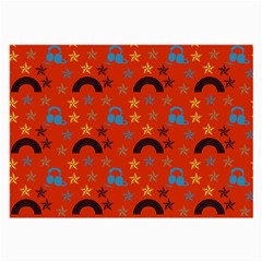 Music Stars Red Large Glasses Cloth (2-side) by snowwhitegirl