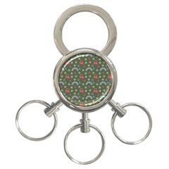 Music Stars Grass Green 3-ring Key Chains by snowwhitegirl