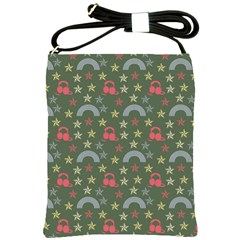 Music Stars Grass Green Shoulder Sling Bags by snowwhitegirl